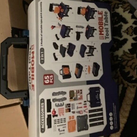 Kids Tool Bench, Realistic and Electric Drill, Transformable Tool Set - Picture 1 of 1